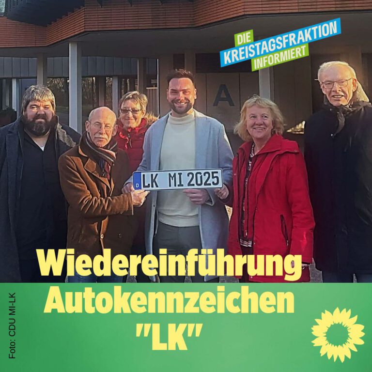 Neben MI- soll es auch wieder LK-Kennzeichen geben