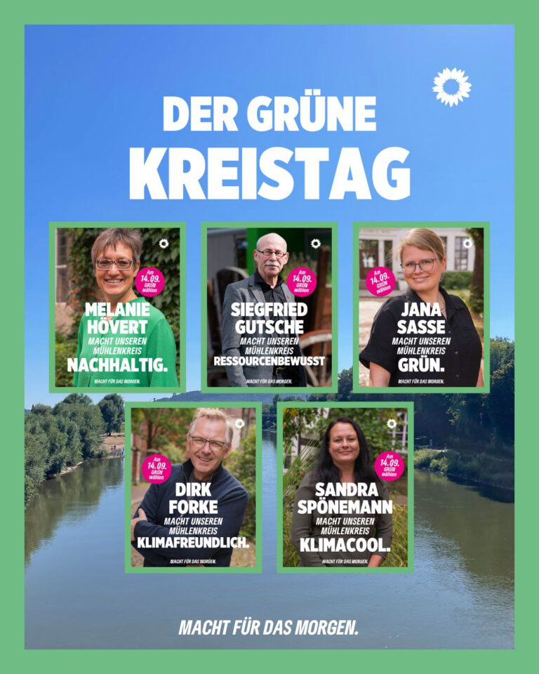 Kommunalwahl 2025: GRÜNE im Mühlenkreis mit Verlusten – klare Haltung gegen Rechts bleibt